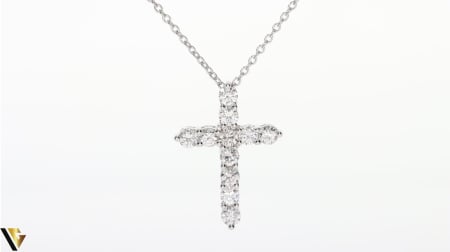 Lant cu Pandantiv Aur 18k, Diamante 0.88 ct [1]