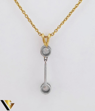 Lant cu Pandantiv Aur 18k, Diamante 0.40 ct [3]