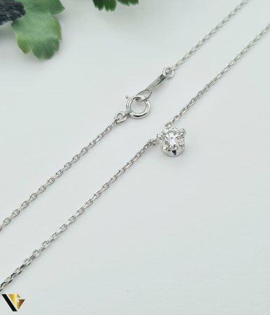Lant cu Pandantiv Platina 850, Diamant 0.36 ct [1]