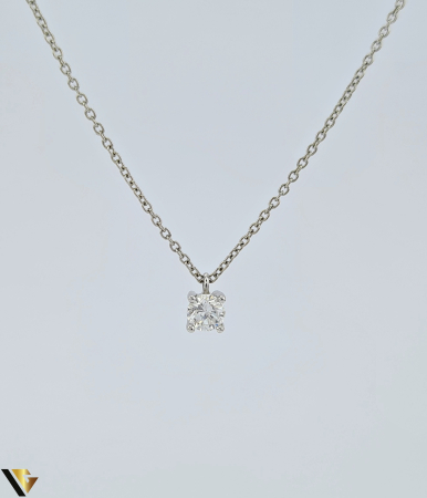 Coliere cu diamante - Lant cu Pandantiv Platina 950, Diamant 0.20 ct