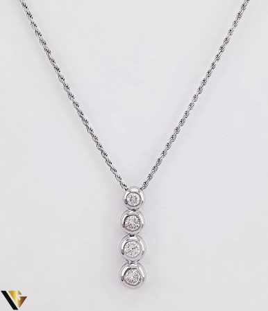 Lant cu Pandantiv Aur 18k, Diamante 0.66 ct [1]