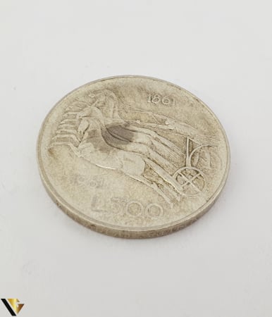 Numismatica - Moneda Argint, 500 Lire