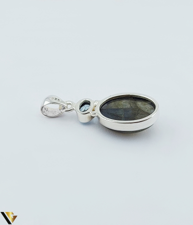 Pandant  Argint 925, Labradorit si Topaz [1]