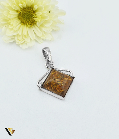 Pandantive din argint - Pandantiv Argint 925,Chihlimbar