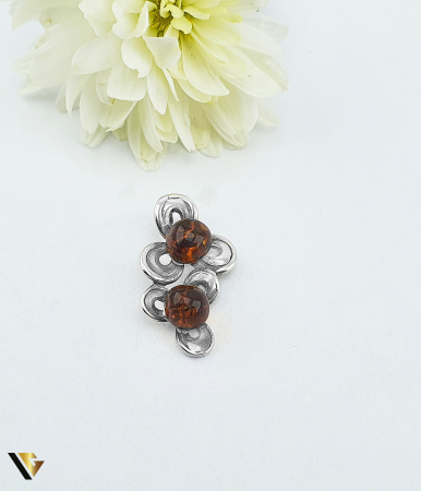 Bijuterii din argint - Pandantiv Argint 925,Chihlimbar