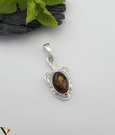 Pandantive din argint - Pandantiv  Argint 925, Chihlimbar