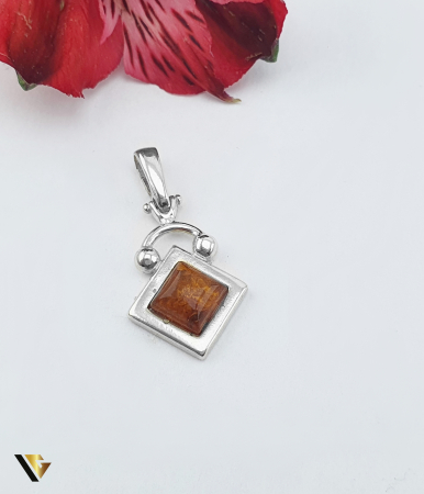 Bijuterii din argint - Pandantiv Argint 925, Chihlimbar