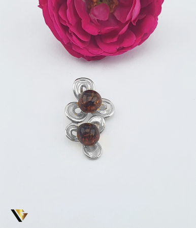 Bijuterii din argint - Pandantiv Argint 925, Chihlimbar