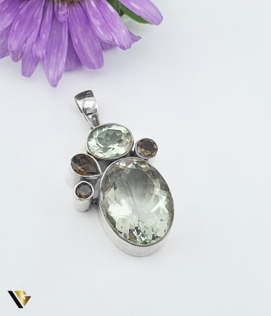 Bijuterii din argint - Pandantiv Argint 925, Cuart, Cuart Fumuriu