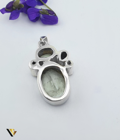 Pandantiv Argint 925, Cuart, Cuart Fumuriu [1]