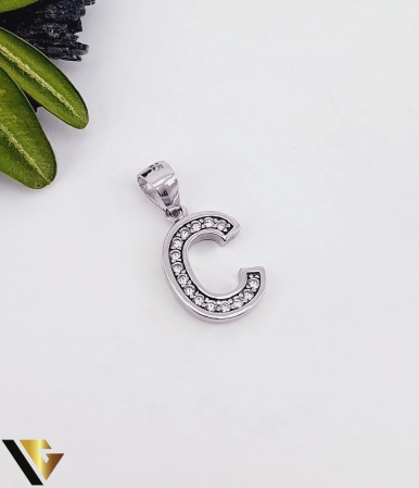 Pandantive din argint - Pandantiv Argint 925, Initiala C