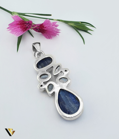 Pandantiv Argint 925, Radacina Safir, Topaz [1]