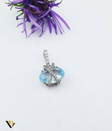 Pandantive din argint - Pandantiv Argint 925, Topaz