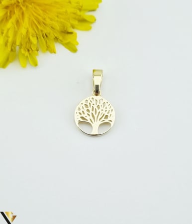 Bijuterii din aur - Pandantiv aur 14K Greutate:0.62 g Lungime:16.70 mm ( cu anou ) Latime:9.60 mm Marcaj / Titlu: 585 Locatie: HARLAU Tel.0723 353 111