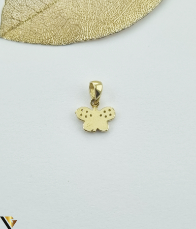 Pandantiv aur 14k Greutate:0.86 grame Lungime: 13.82 mm ( cu anou ) Latime: 10.54 mm Marcaj / Titlu: " 585 " Locatie: HARLAU 0723 353 111 [1]