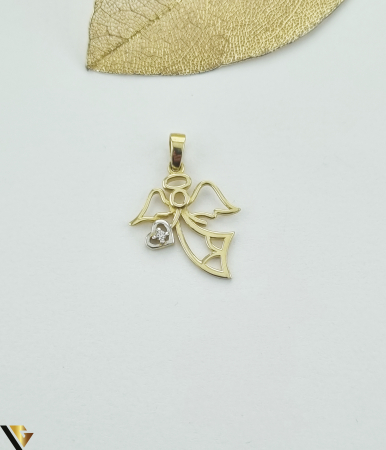 Pandantive din aur - Pandantiv aur 14k Greutate: 1.17 grame Lungime: 24.60mm ( cu anou ) Latime: 17 mm Marcaj / Titlu: " 585 " Locatie: HARLAU 0723 353 111