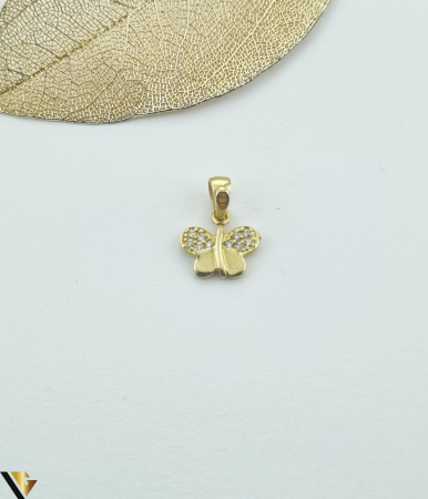 Bijuterii din aur - Pandantiv aur 14k Greutate:0.86 grame Lungime: 13.82 mm ( cu anou ) Latime: 10.54 mm Marcaj / Titlu: " 585 " Locatie: HARLAU 0723 353 111