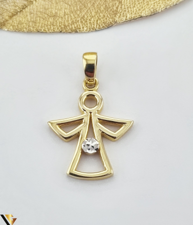 Bijuterii din aur - Pandantiv aur 14k Greutate: 1.15 grame Lungime: 22 mm ( cu anou ) Latime:14.30 mm Marcaj / Titlu: " 585 " Locatie: HARLAU 0723 353 111