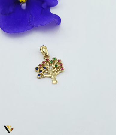 Pandantive din aur - Pandantiv Aur 14K, Copacul Vietii