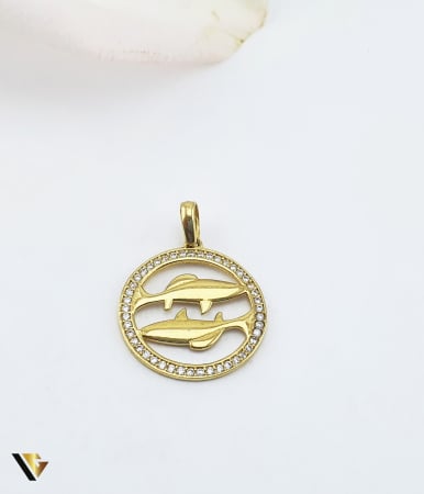 Pandantive din aur - Pandantiv Aur 14K, Zodia Pesti