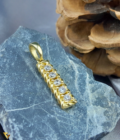 Pandantive din aur - Pandantiv Aur 14k, Zirconiu