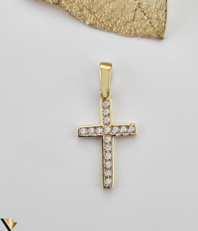 Bijuterii din aur - Pandantiv aur 14k Greutate: 0.71 grame Lungime:23 mm ( cu anou ) Latime: 12 mm Marcaj / Titlu: " 585 " Locatie: HARLAU 0723 353 111