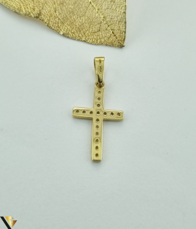 Pandantiv aur 14k Greutate: 0.71 grame Lungime:23 mm ( cu anou ) Latime: 12 mm Marcaj / Titlu: " 585 " Locatie: HARLAU 0723 353 111 [1]