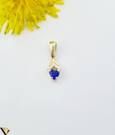 Bijuterii din aur - Pandantiv aur 14K Cubic zirconia Greutate:0.82 g Lungime: 16.30 mm ( cu anou ) Latime: 6 mm Marcaj / Titlu: 585 Locatie: HARLAU Tel.0723 353 111