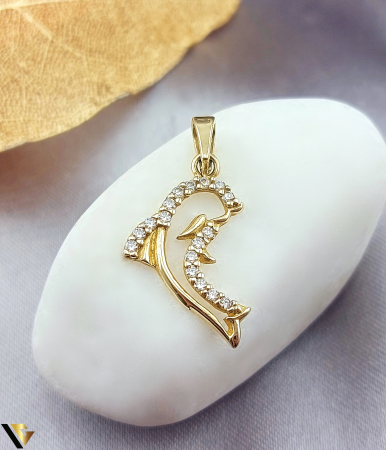 Pandantive din aur - Pandantiv Aur 14K, Delfin