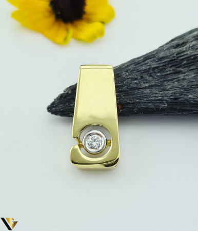 Pandantive cu diamante - Pandantiv Aur 14k, Diamant 0.10 ct
