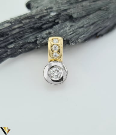 Bijuterii din aur - Pandantiv Aur 14k, Diamante 0.27 ct