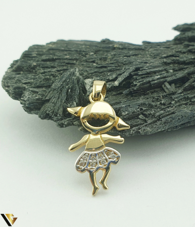 Pandantive din aur - Pandantiv Aur 14k, Fetita