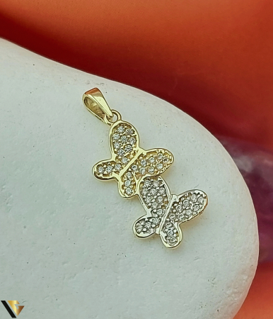 Pandantive din aur - Pandantiv Aur 14K, Fluturi