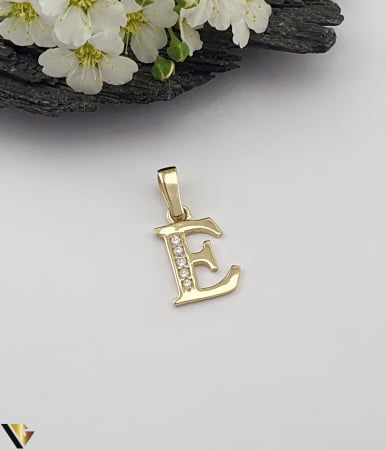 Pandantive din aur - Pandantiv Aur 14k, Initiala E