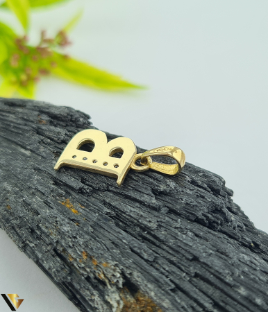 Pandantiv Aur 14k, Initiala "B" [1]