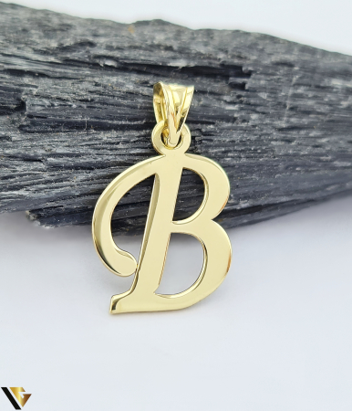 Bijuterii din aur - Pandantiv Aur 14k, Initiala B