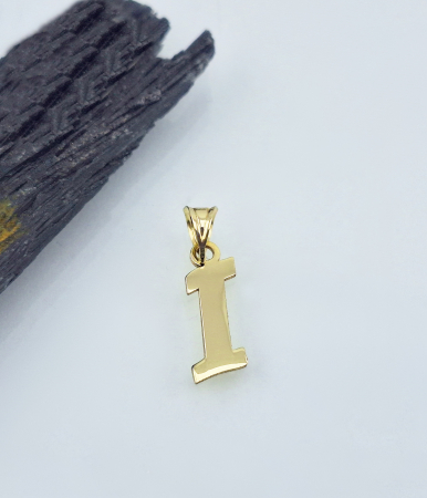 Pandantive din aur - Pandantiv Aur 14k, Initiala I