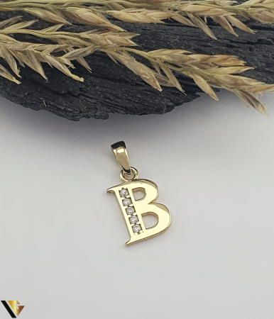 Bijuterii din aur - Pandantiv Aur 14K, Initiala B