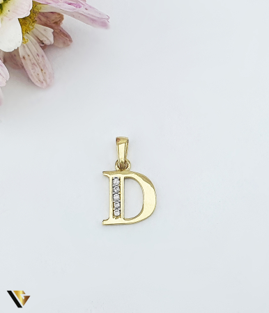 Pandantive / Brose - Pandantiv Aur 14k, Initiala D