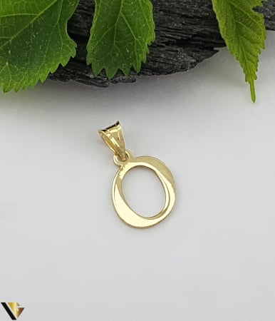 Pandantive din aur - Pandantiv Aur 14k, Initiala O