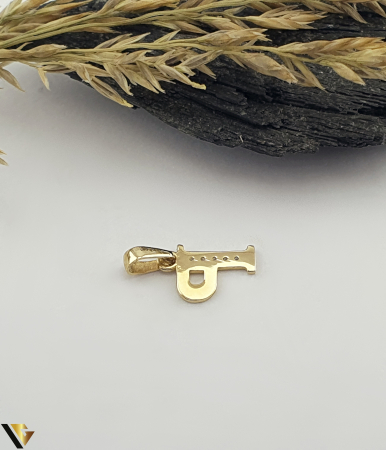 Pandantiv Aur 14K, Initiala P [1]