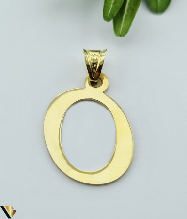 Pandantive din aur - Pandantiv Aur 14k, Initiala O