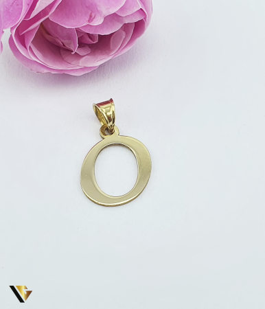 Pandantive din aur - Pandantiv Aur 14k, Initiala O
