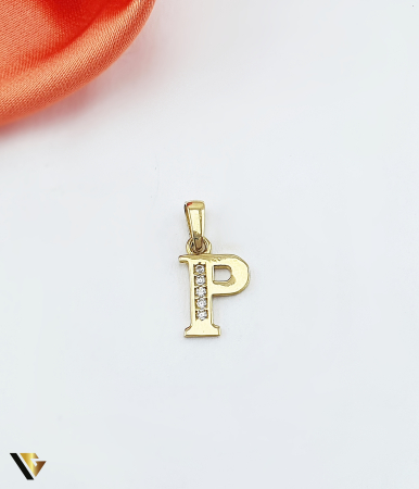 Pandantive din aur - Pandantiv Aur 14k, Initiala P