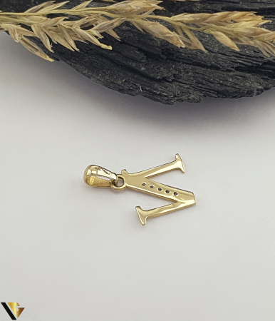 Pandantiv Aur 14K, Initiala N [1]