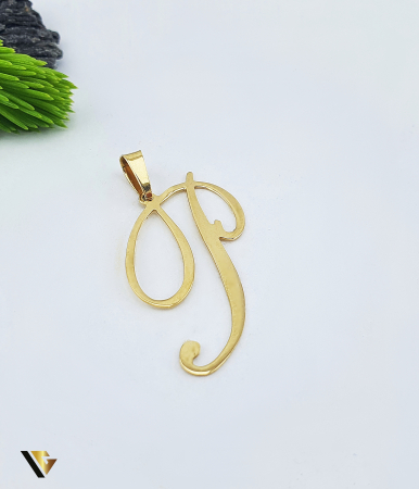 Pandantive din aur - Pandantiv Aur 14k, Initiala "P"