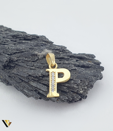 Pandantive din aur - Pandantiv Aur 14k, Initiala P