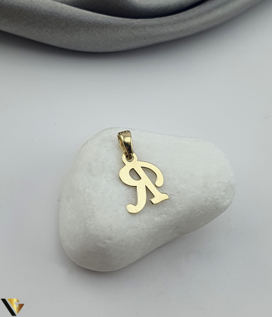 Pandantiv Aur 14K, Initiala R [1]