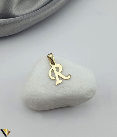Pandantive din aur - Pandantiv Aur 14K, Initiala R