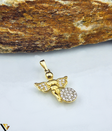 Pandantive din aur - Pandantiv Aur 14K,  Zirconiu